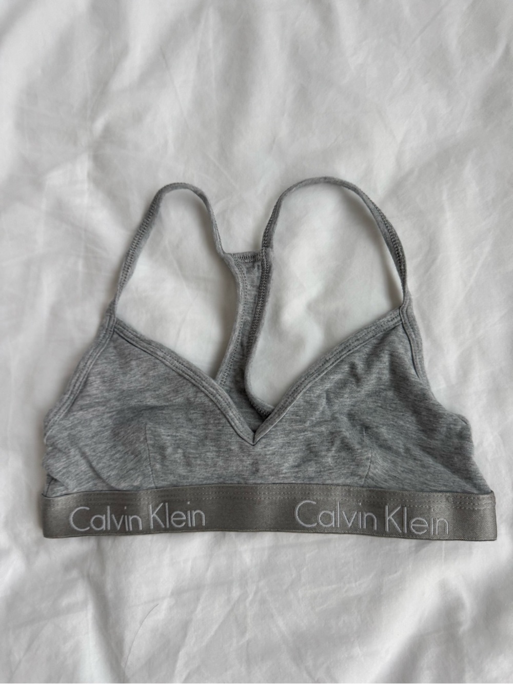 Grey Calvin Klein Bralette, size XS, worn once